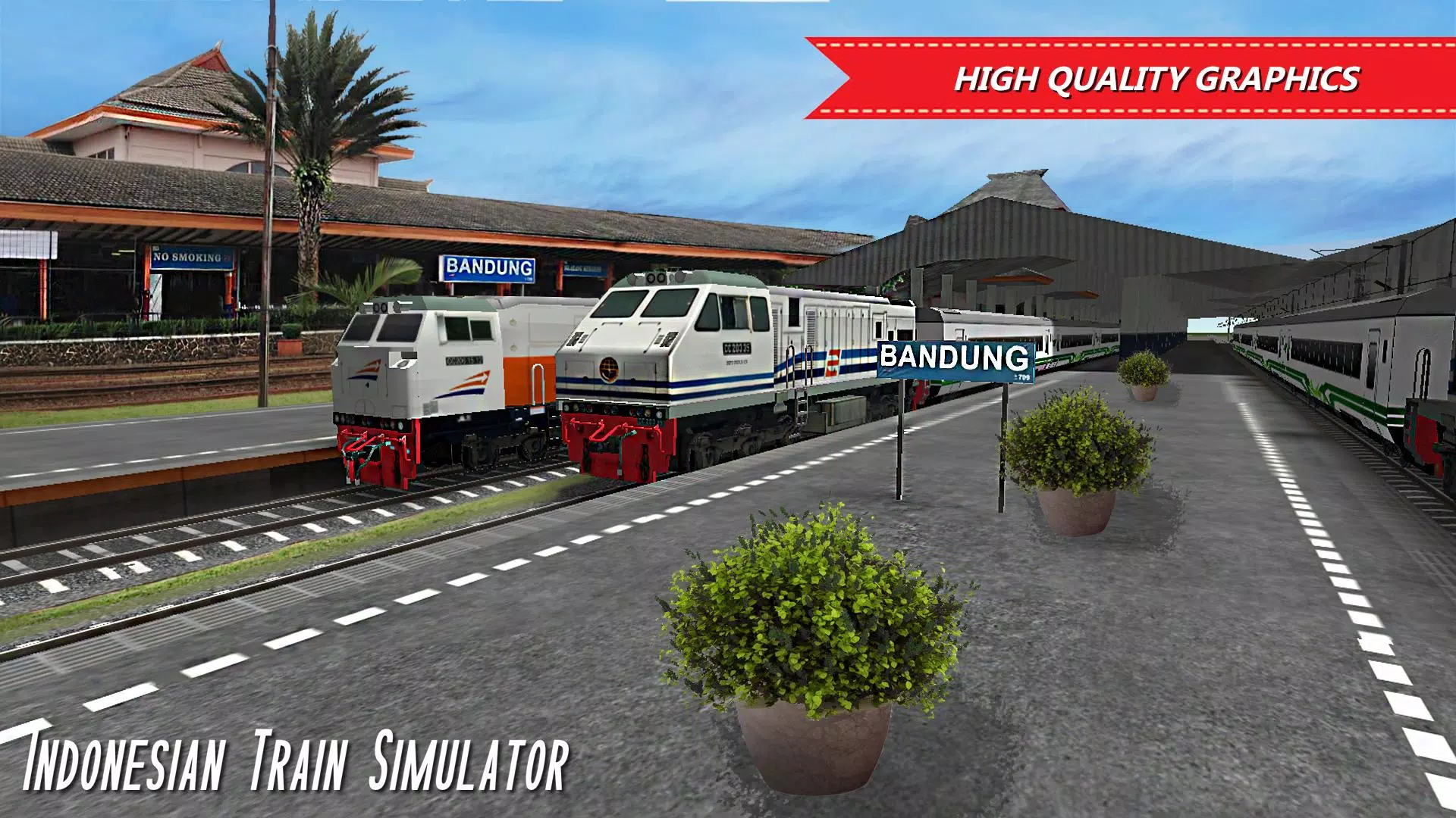 Indonesian Train Sim: Game স্ক্রিনশট 1