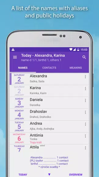 Namenstage Screenshot 1
