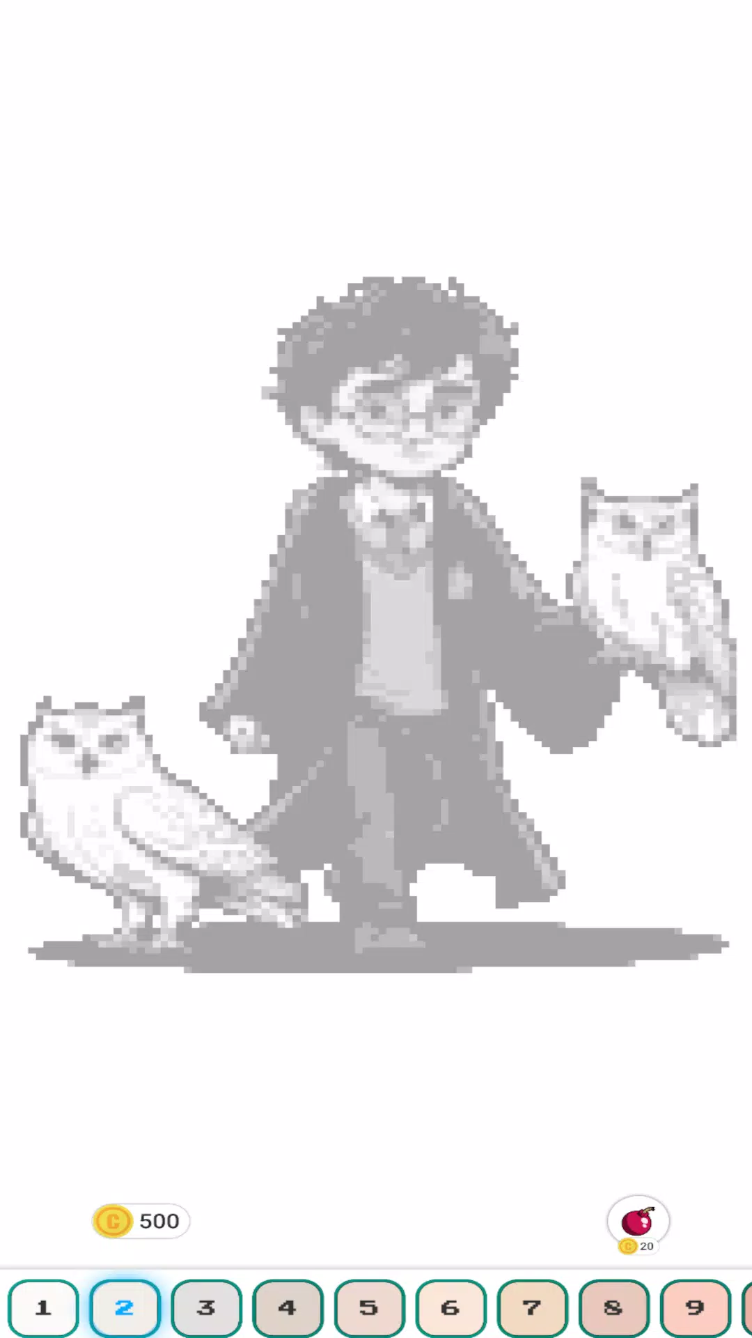 Hogwart Cartoon Pixel Art ภาพหน้าจอ 0