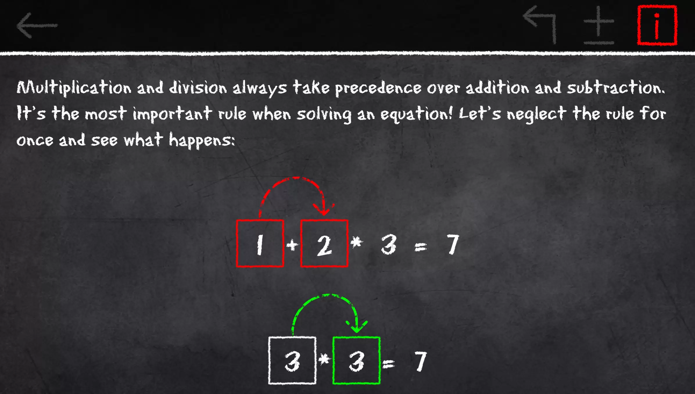 x=1: Learn to solve equations Zrzut ekranu 2