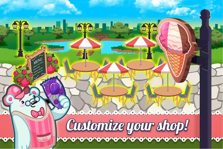 My Ice Cream Shop: Time Manage Capture d'écran 1