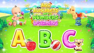 Learn ABC Alphabets & 123 Game Captura de tela 0