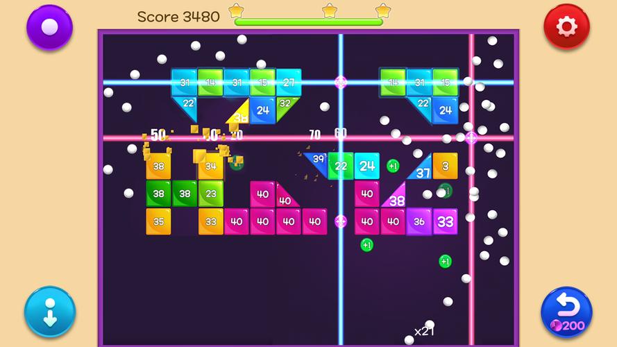 Jewel Bricks Breaker Скриншот 2