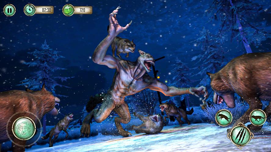 Forest Wild Werewolf Hunting Captura de tela 1