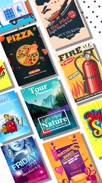 Poster maker - flyer design Tangkapan skrin 0