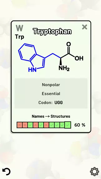 Amino Acid Quiz Ảnh chụp màn hình 3