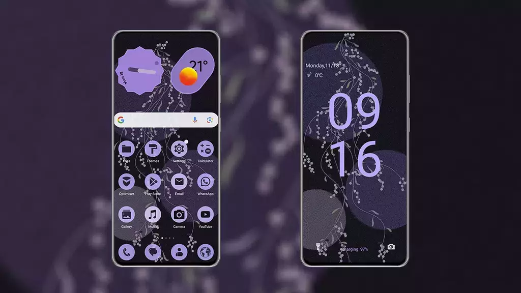 PixPurple EMUI MagicOS Theme Captura de tela 1