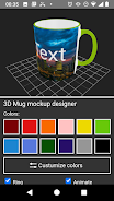 3D Mug Mockup Designer Tangkapan skrin 0