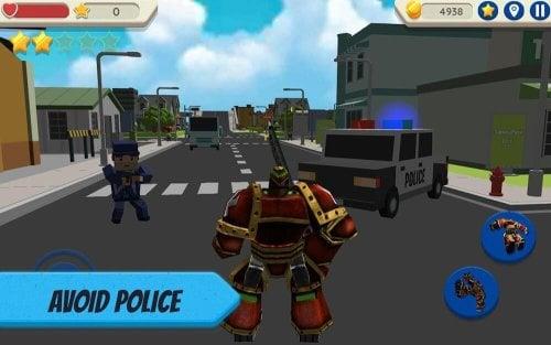 Robot Hero: City Simulator 3D スクリーンショット 1