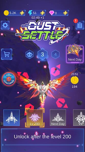 Dust Settle 3D - Galaxy Attack Mod Tangkapan skrin 0