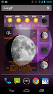 Moon Phase Widget Ảnh chụp màn hình 2