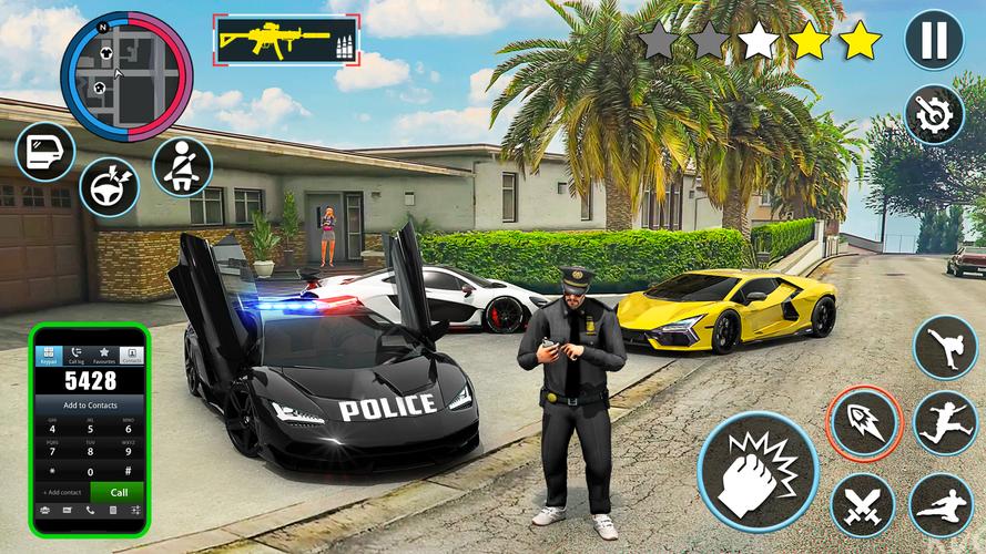 Police Game Transport Truck Скриншот 0