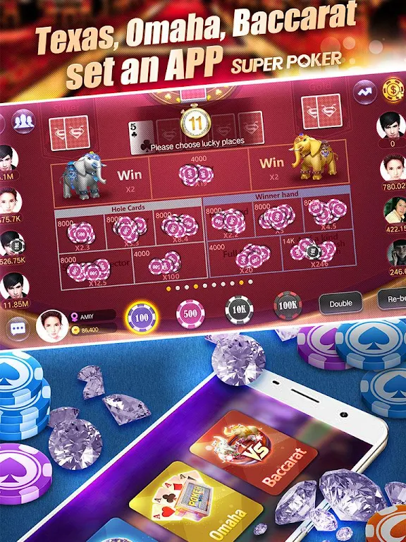 Schermata Super Texas Poker--Best Free Texas Hold'em poker 1