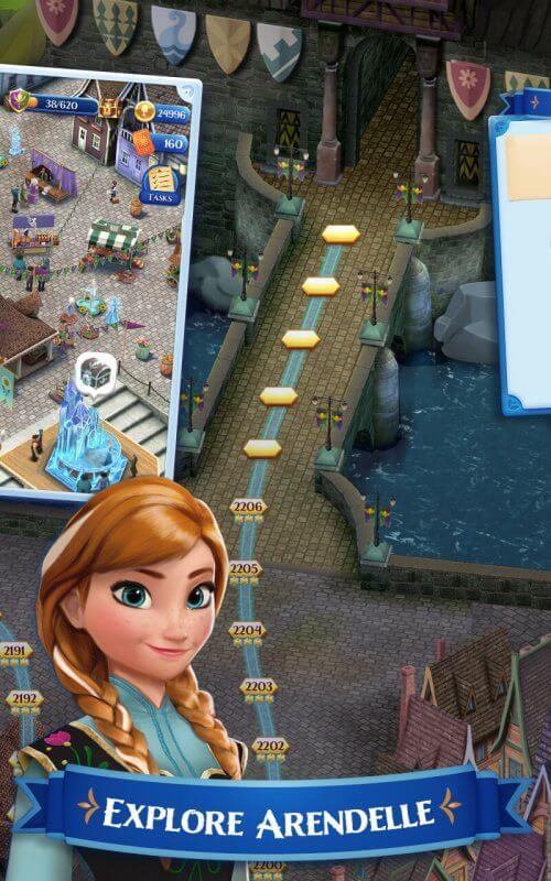 Disney Frozen Free Fall Скриншот 3