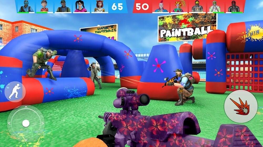 Paintball Shooting Game 3D Schermafbeelding 3