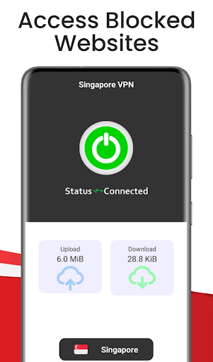 Singapore VPN - Unlimited Fast 스크린샷 1