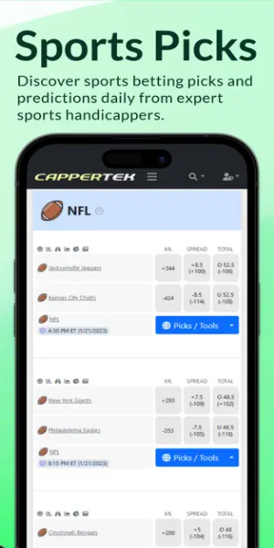 CapperTek Sports Betting Tools Captura de pantalla 1