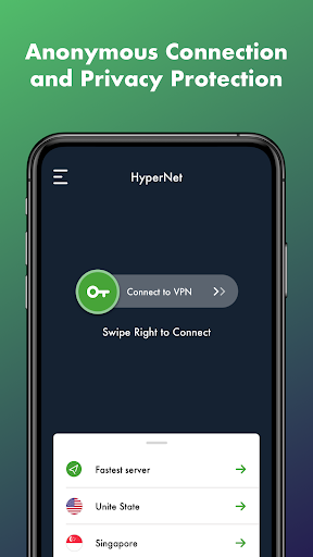 HyperNet Free VPN - Unlimited Screenshot 1