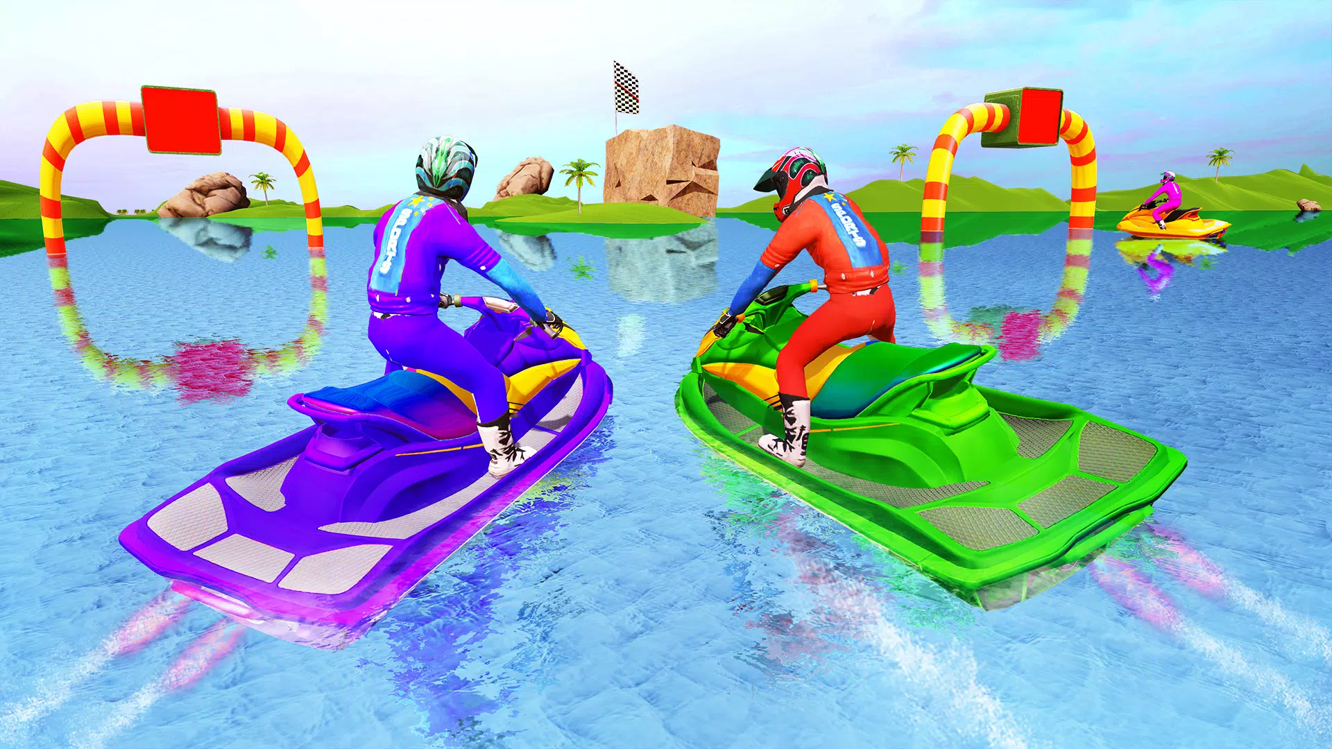 Jet Ski Games Boat Racing Game Captura de pantalla 2