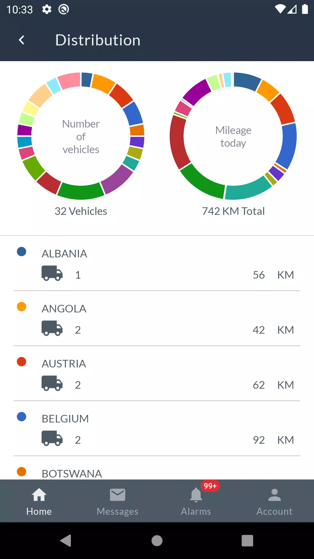 Frotcom Fleet Manager Zrzut ekranu 2