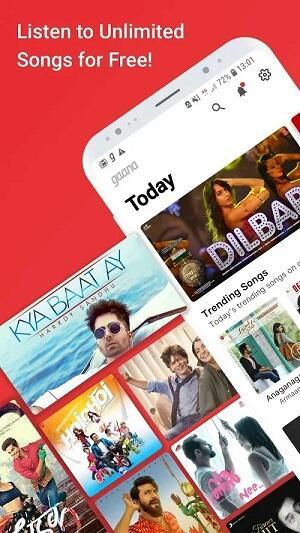 Gaana: MP3 Songs, Music App应用截图第3张