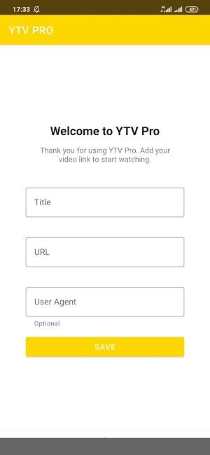 YTV Player Pro স্ক্রিনশট 1