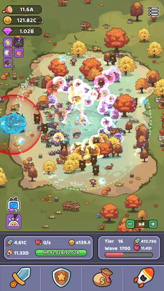 Wild Survival - Idle Defense ဖန်သားပြင်ဓာတ်ပုံ 0
