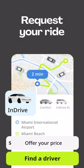 inDrive. Save on city rides স্ক্রিনশট 1