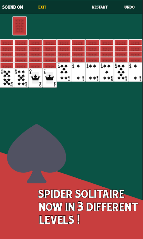 Spider Solitaire Free Card Game Schermafbeelding 0