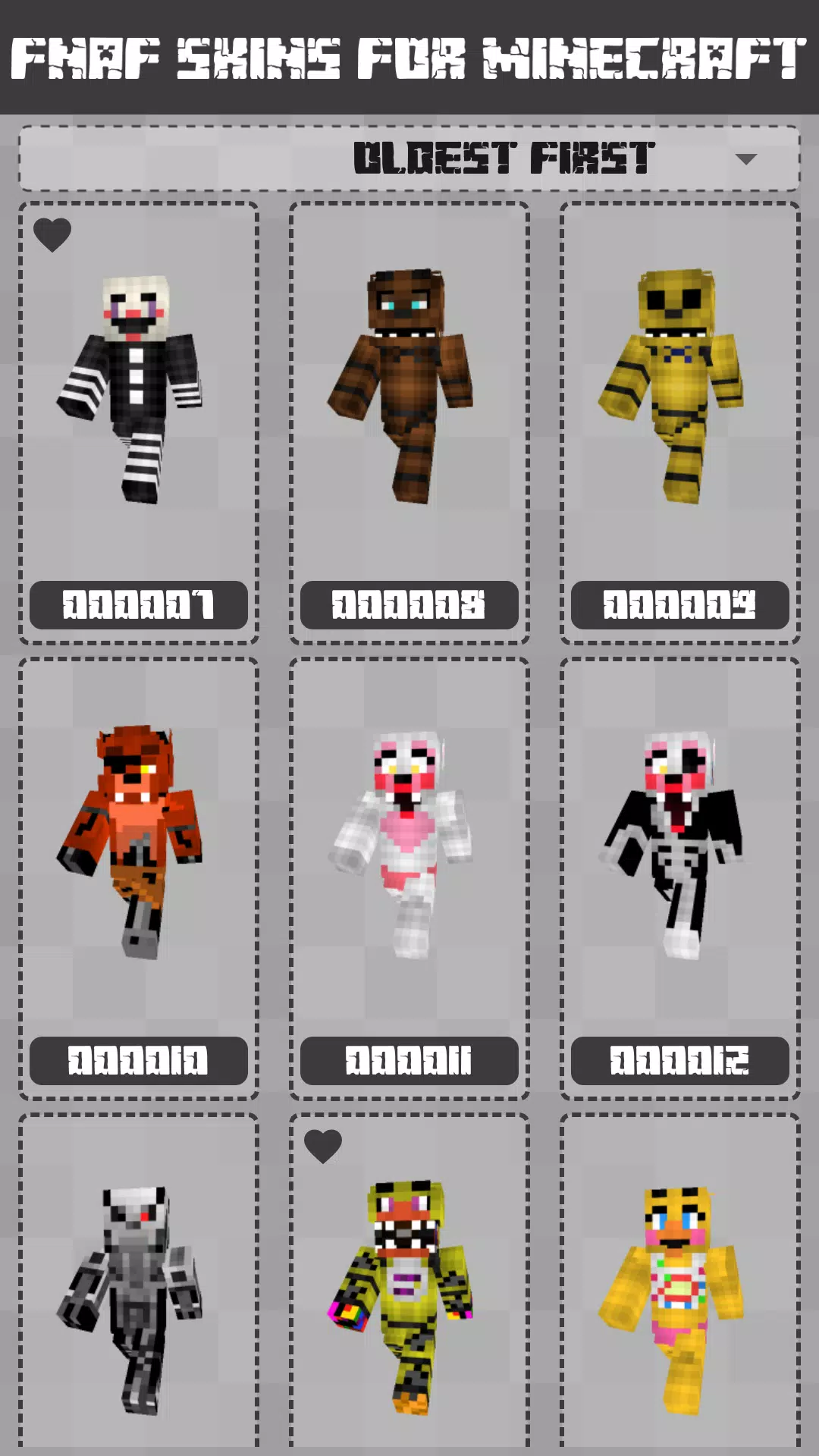 FNAF Skins for Minecraft PE Screenshot 2