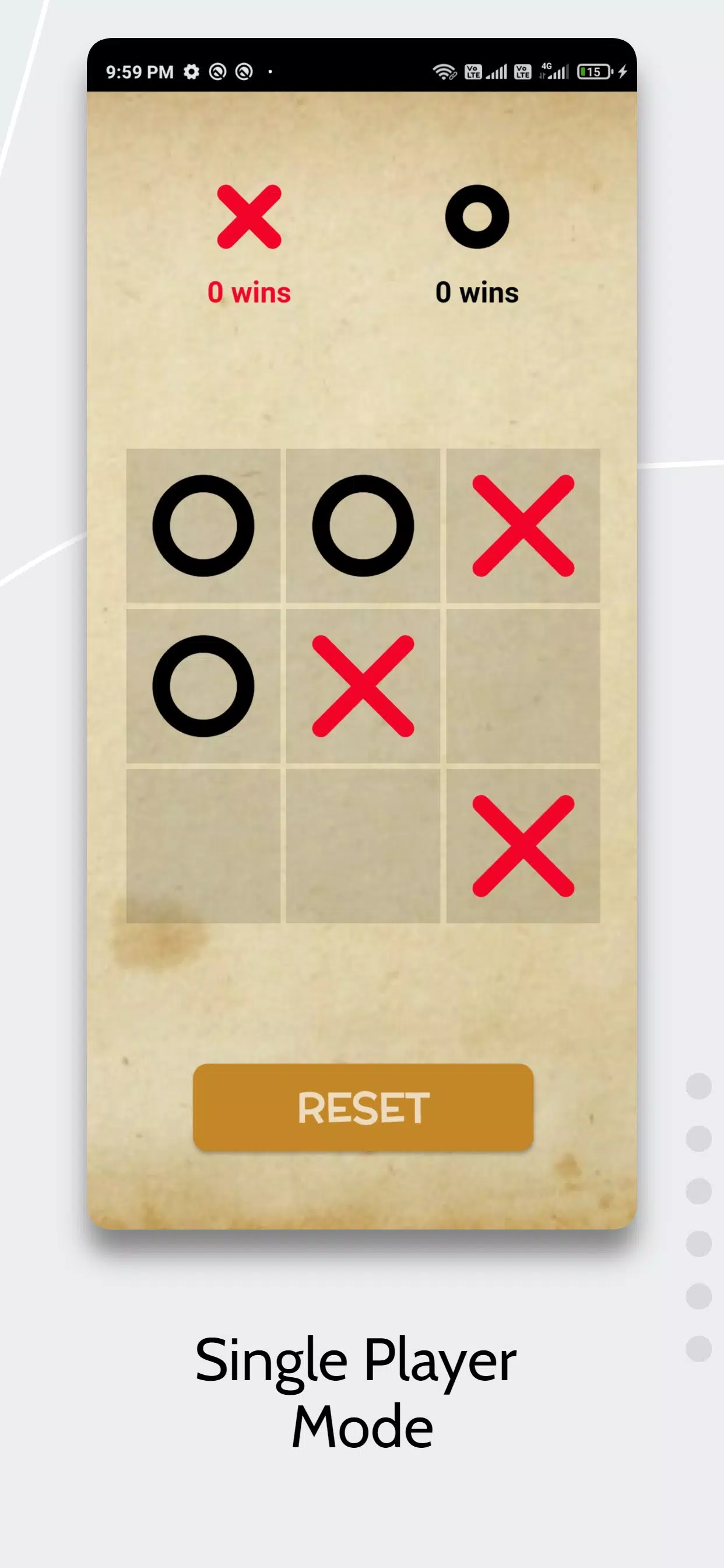 Tic Tac Toe AI Game ภาพหน้าจอ 1