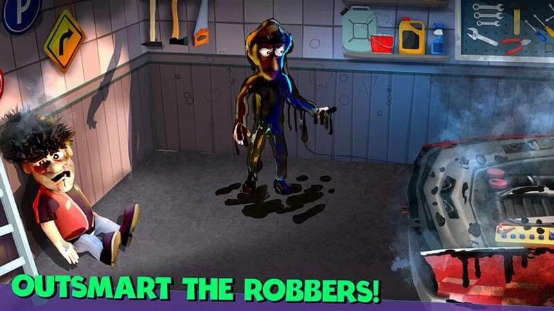 Scary Robber Home Clash Captura de pantalla 2