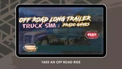 Offroad Long Trailer Truck Sim स्क्रीनशॉट 0