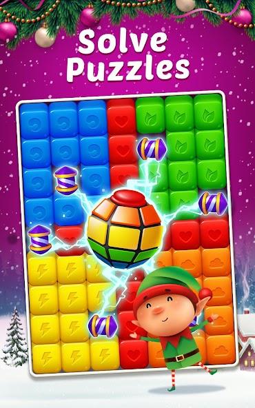 Toy Cubes Pop - Match 3 Game Mod Tangkapan skrin 2