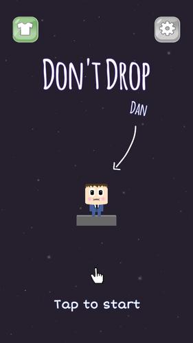 Don't Drop Dan: Tap to survive स्क्रीनशॉट 0