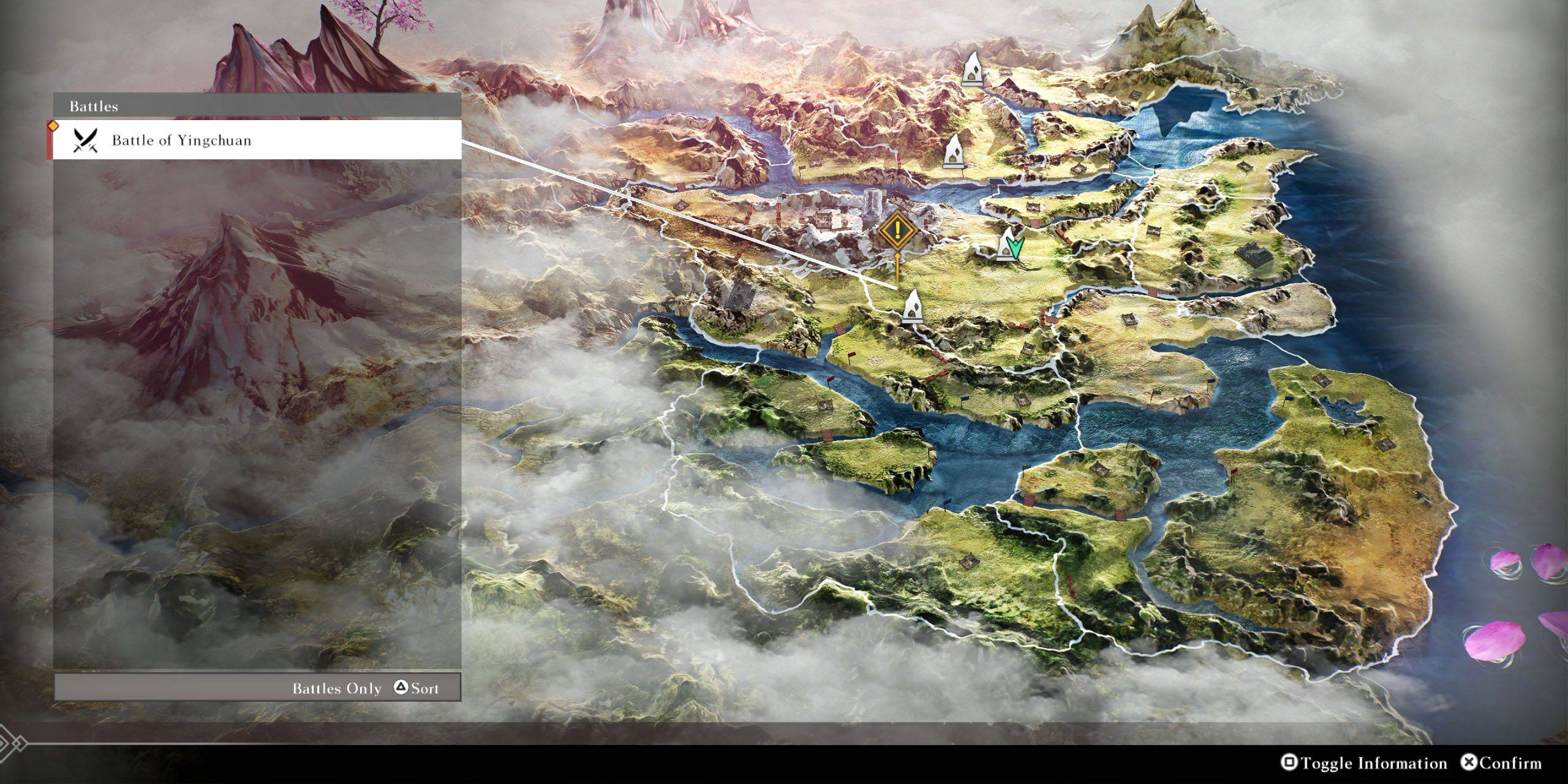 Waymark navigation details in Dynasty Warriors: Origins