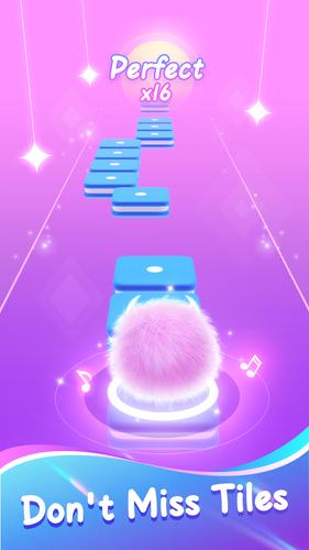 Fluffy Ball: Music Hop Game 스크린샷 1