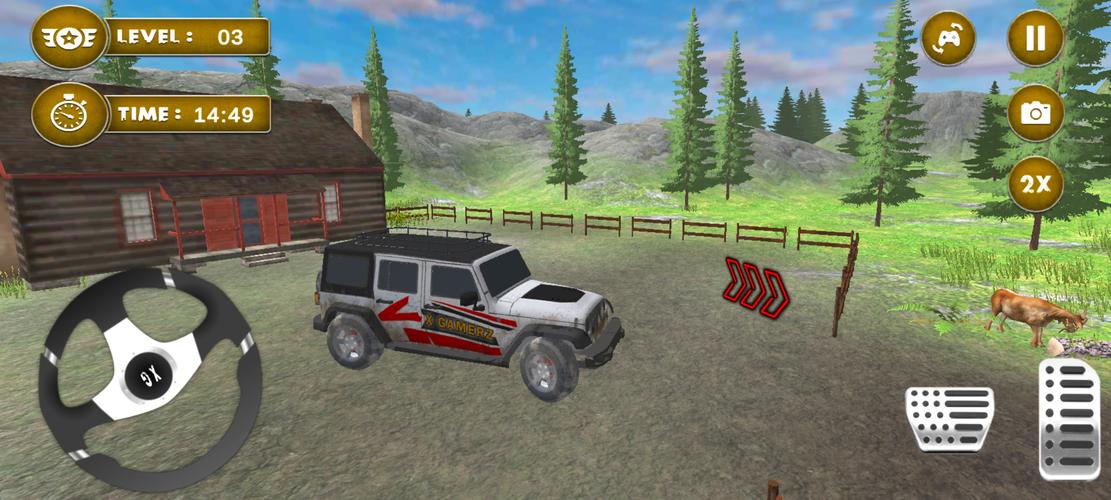 4x4 Mud Jeep Driving Games 3D Скриншот 1