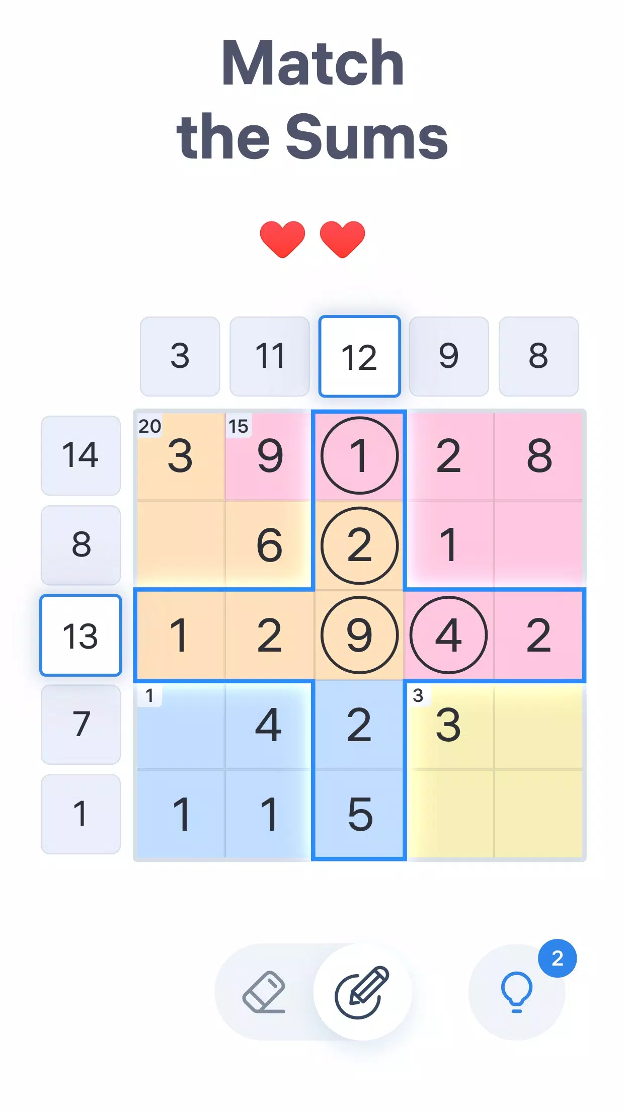 Schermata Number Sums 0