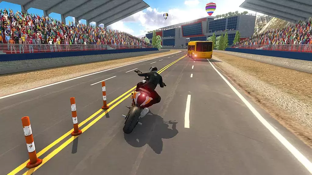 Bike VS Bus Racing Games Скриншот 2