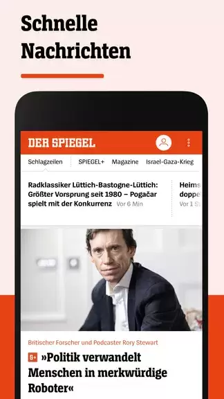 DER SPIEGEL - Nachrichten ဖန်သားပြင်ဓာတ်ပုံ 0