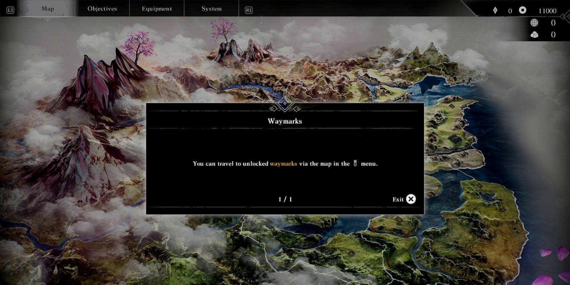 Öffnen des Kartenmenüs in Dynasty Warriors: Origins