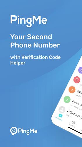 PingMe Second Phone Number App ภาพหน้าจอ 0