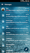 SMS Messages Bubble Rain Theme Capture d'écran 2