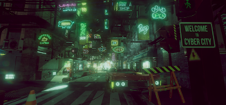 VR Cyberpunk City Screenshot 2