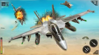 Combat Fighting Airplane Games स्क्रीनशॉट 0