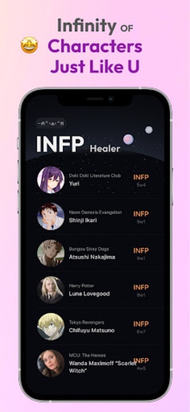 Pdbee: MBTI, Friends, Chat Captura de pantalla 2