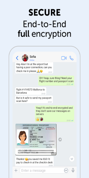 Zangi Private Messenger Tangkapan skrin 1