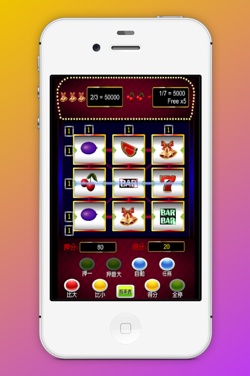 Fruit plate: 777 Slot Machine, Capture d'écran 1