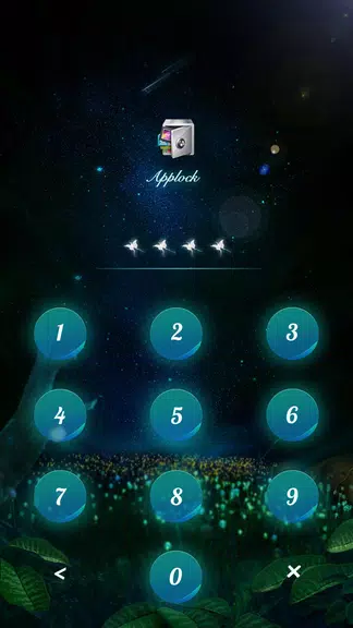 AppLock Theme Flying Butterfly スクリーンショット 1